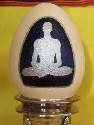 Buddha-Ei von einer Freisinger Künstlerin